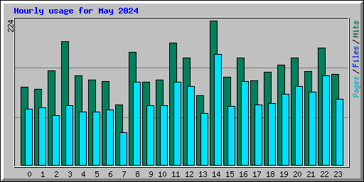 Hourly usage for May 2024